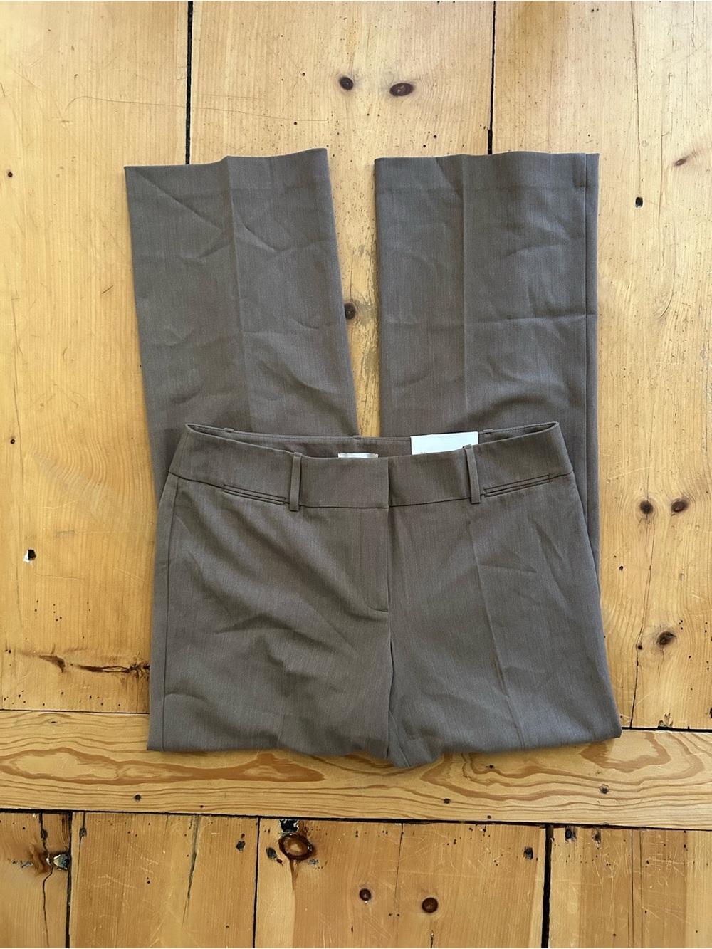 Loft Classic Tailored Dress Pants in Taupe